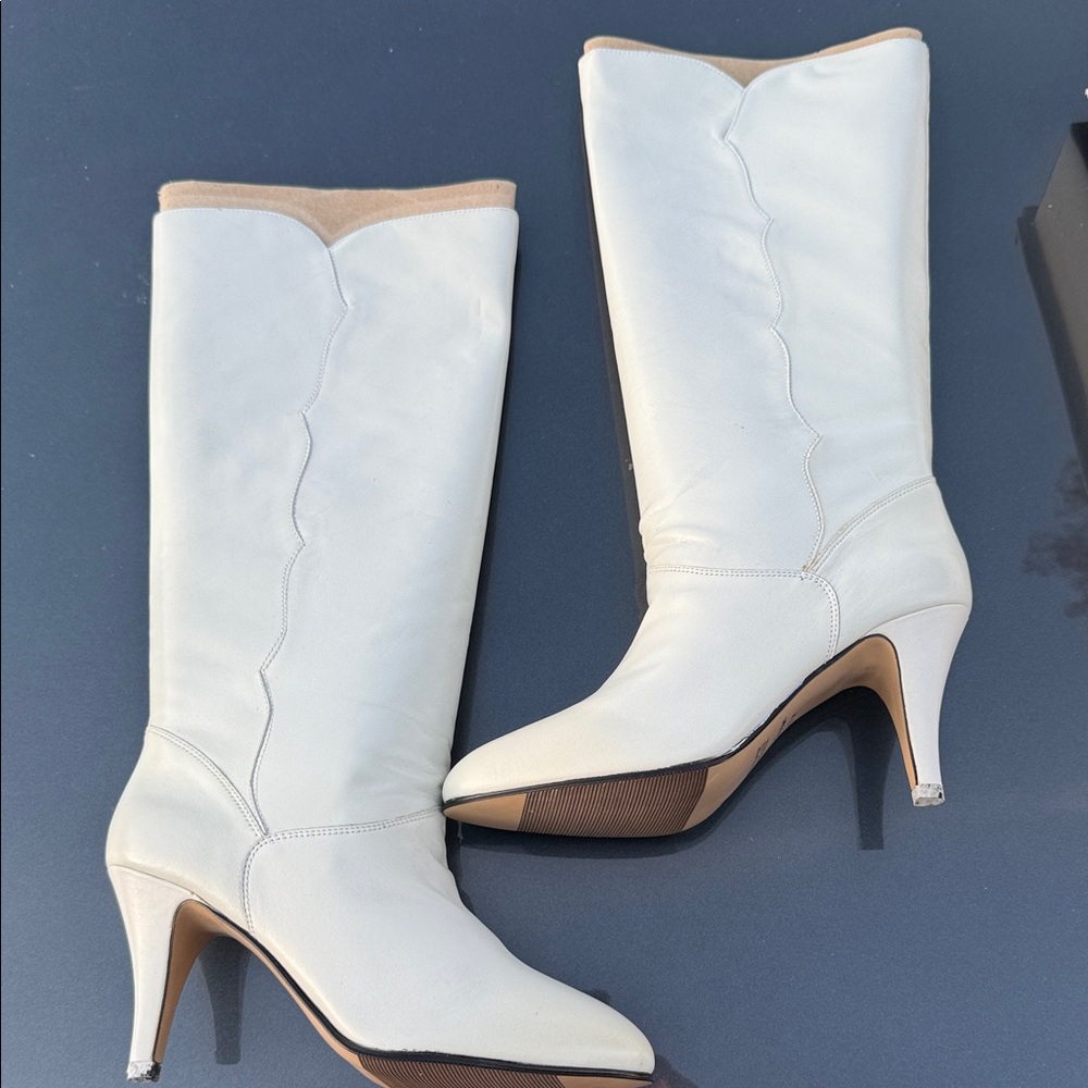 Vintage  9West Leather Boots NIB Size 8